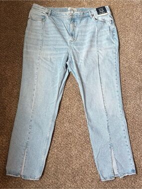 Abercrombie Curve Love 90s Straight Ultra High Rise Jeans Size 37 24R NWT